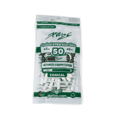 Purize Aktivkohlefilter - Conical Xtra Slim Size - 50 Stück