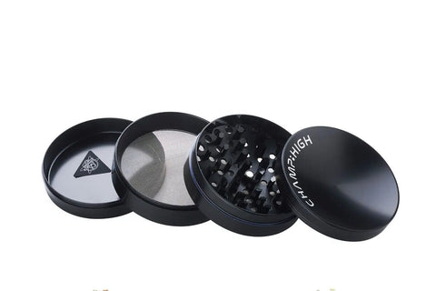 Grinder XXL - 4 Lagig - Schwarz - Curved