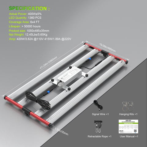 M400 Boxy - Vollspektrum LED Growlight - The Orange Spot