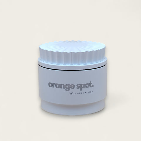 Grinder Keramik - Wellenschliff - 4-Lagig - Weiß - The Orange Spot