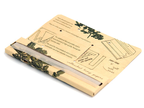 Woodzl Hemp Supreme – King Size Slim Longpapers mit Drehunterlage (ohne Tips)