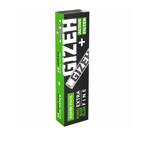 Gizeh Black - King Size Slim Papers mit Aktivkohlefilter