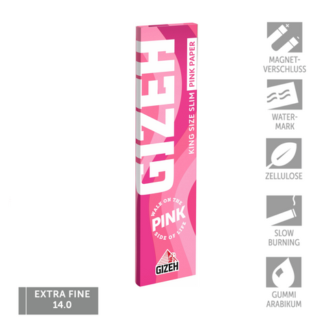 Gizeh Pink - King Size Slim Papers