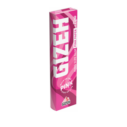 Gizeh Pink - King Size Slim Papers mit Tips