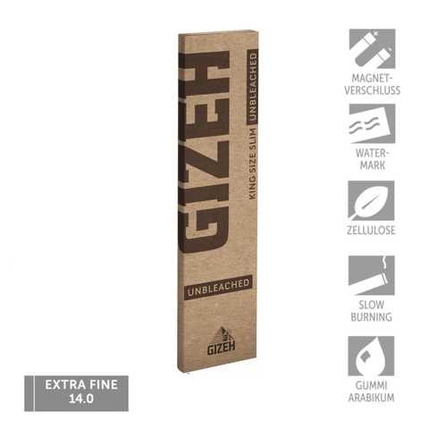 Gizeh Unbleached - King Size Slim Papers