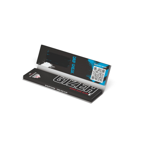 GIZEH BLACK DRIP Limited Edition King Size Slim mit Tips Scratch-off Fläche.