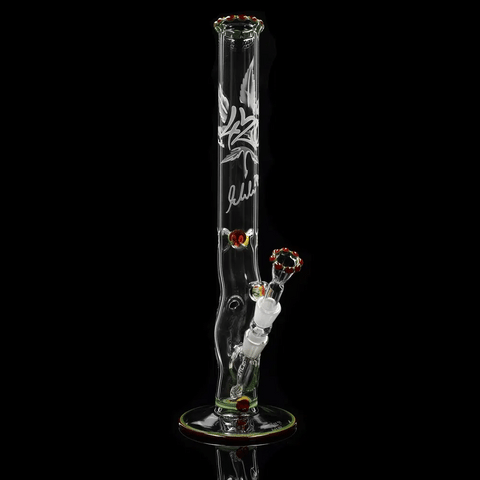 EHLE. Sonderbong FourTwenty mit tiefgestrahltem 420-Logo und Rasta-Krone