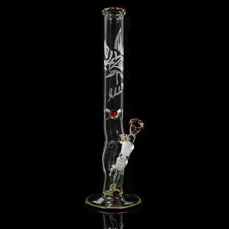 EHLE. Sonderbong FourTwenty mit tiefgestrahltem 420-Logo und Rasta-Krone