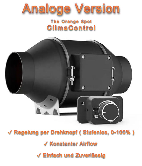 Abluftanlage Komplettset - 160mm - 680 m³/h - The Orange Spot