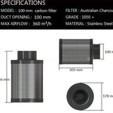 Abluftanlage Komplettset - 100mm - 360 m³/h - Klimacontroller (iOS/Android) – Bild 4