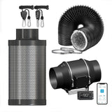 Abluftanlage Komplettset - 150mm - 680 m³/h - Klimacontroller (iOS/Android) – Bild 1