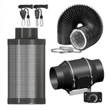 Abluftanlage Komplettset - 150mm - 680 m³/h (Analoger Drehschalter) – Bild 1