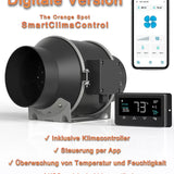 Abluftanlage Komplettset - 150mm - 680 m³/h - Klimacontroller (iOS/Android) – Bild 2