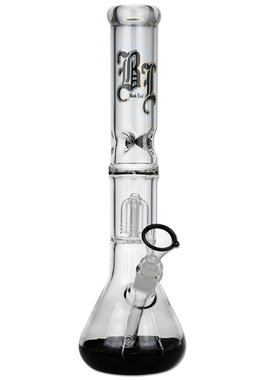 Black Leaf - 4-Arm Perkolatorbong - Schwarz
