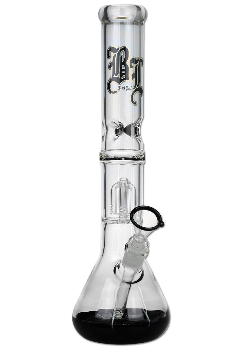 Black Leaf - 4-Arm Perkolatorbong - Schwarz