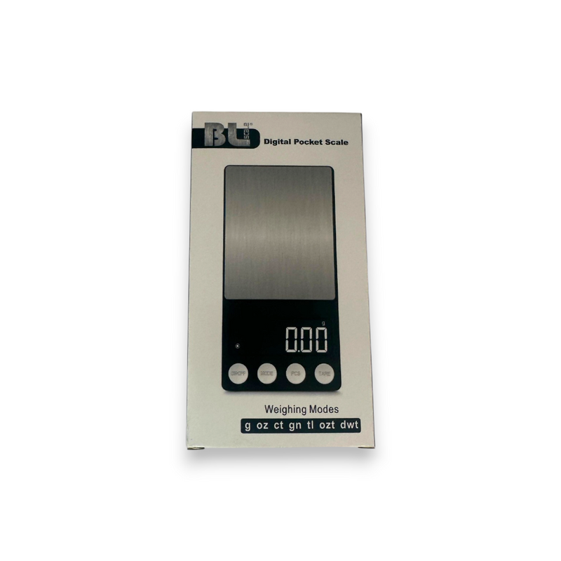 Black Leaf Digital Pocket Scale mit 500 g Kapazität, 0,01 g Genauigkeit und XL-Wiegefläche