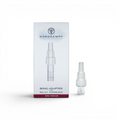 Norddampf Relict Bong Adapter aus Borosilikatglas für Bongs mit NS 14 und NS 18 Schliff Verpackung