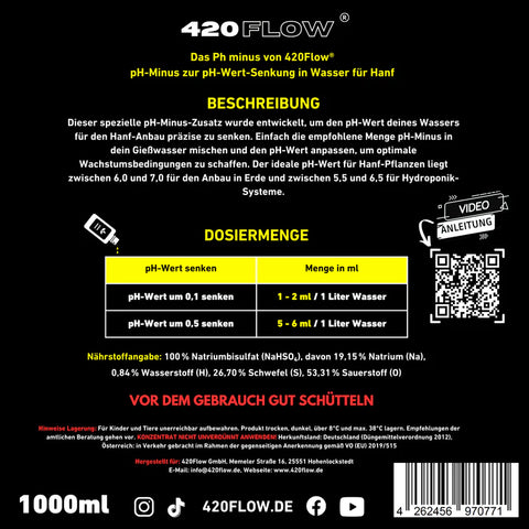 420Flow - Das Bio PH Minus 500ml
