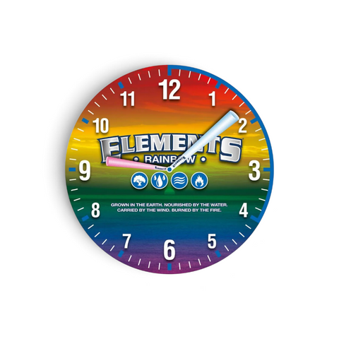 Elements Rainbow Wall Clock mit 300 mm Durchmesser
