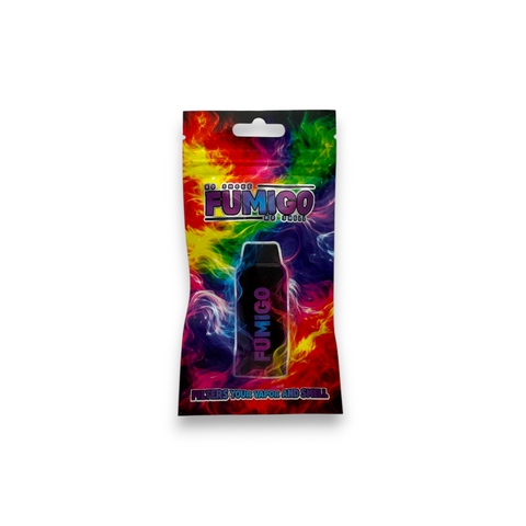 Verpackung von Fumigo Einweg Rauch Filter in kompakter Ausführung für diskrete Anwendungen.