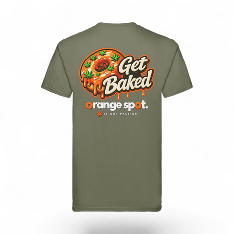 The Orange Spot - Get Baked T-Shirt Grün