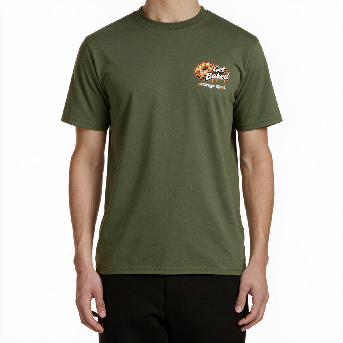 The Orange Spot - Get Baked T-Shirt Grün