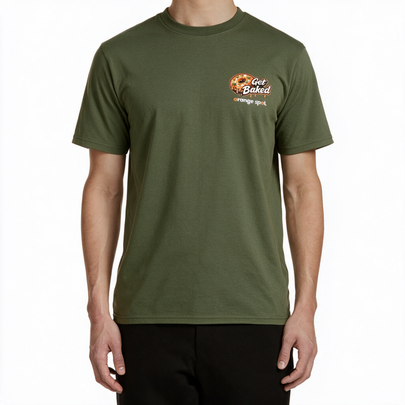 The Orange Spot - Get Baked T-Shirt Grün