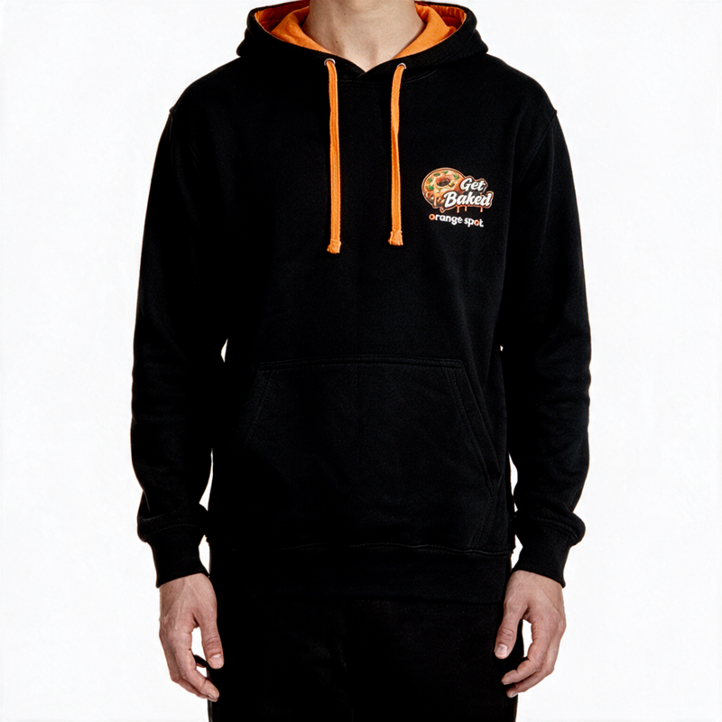 The Orange Spot - Get Baked Hoodie Black