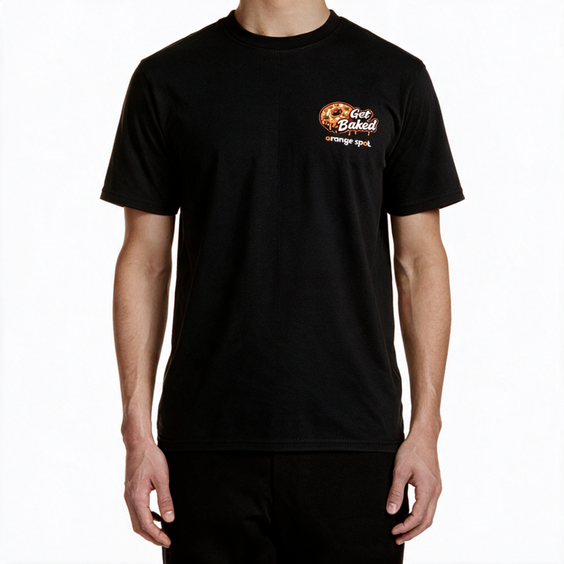 The Orange Spot - Get Baked T-Shirt Schwarz