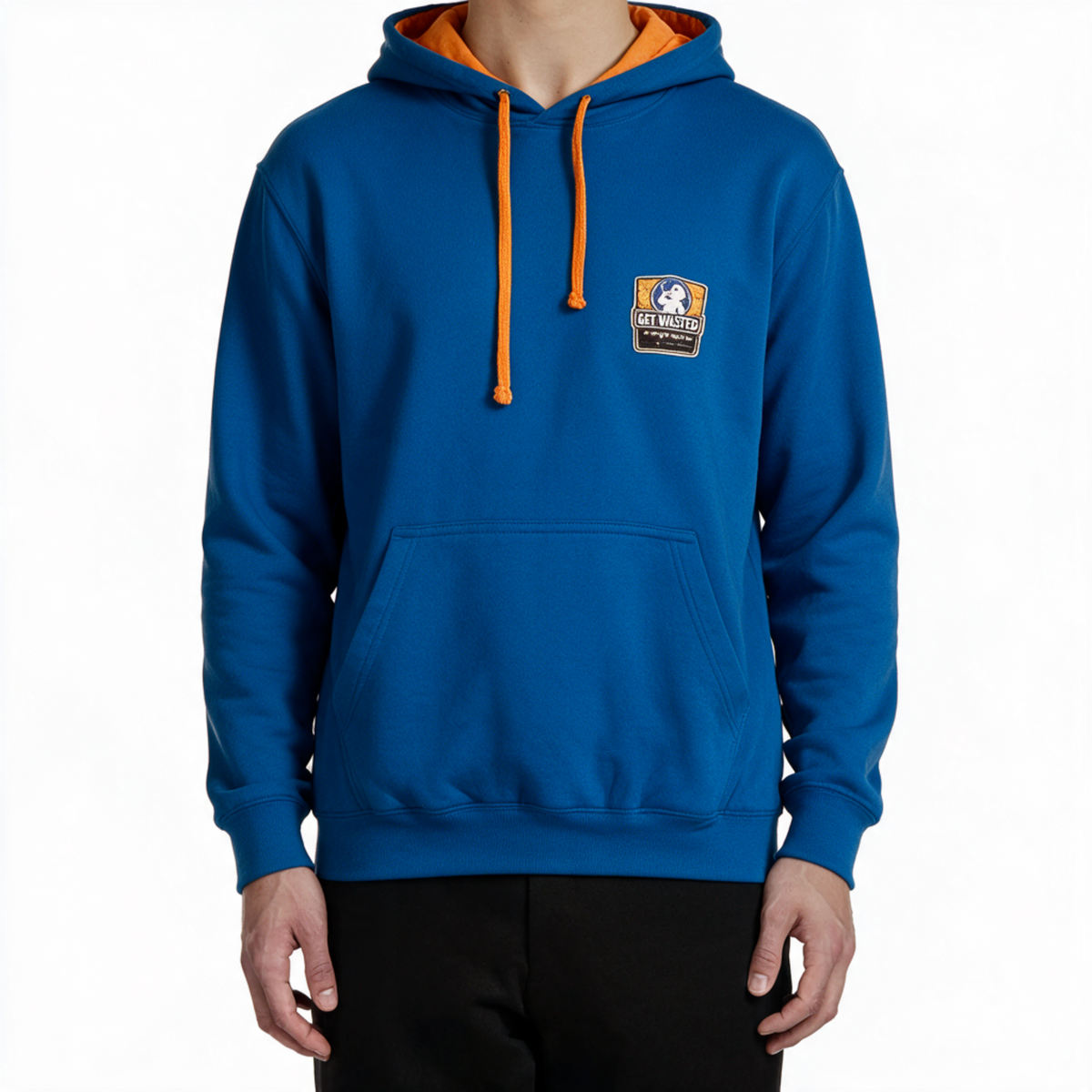 The Orange Spot - Get Wasted Hoodie Blau