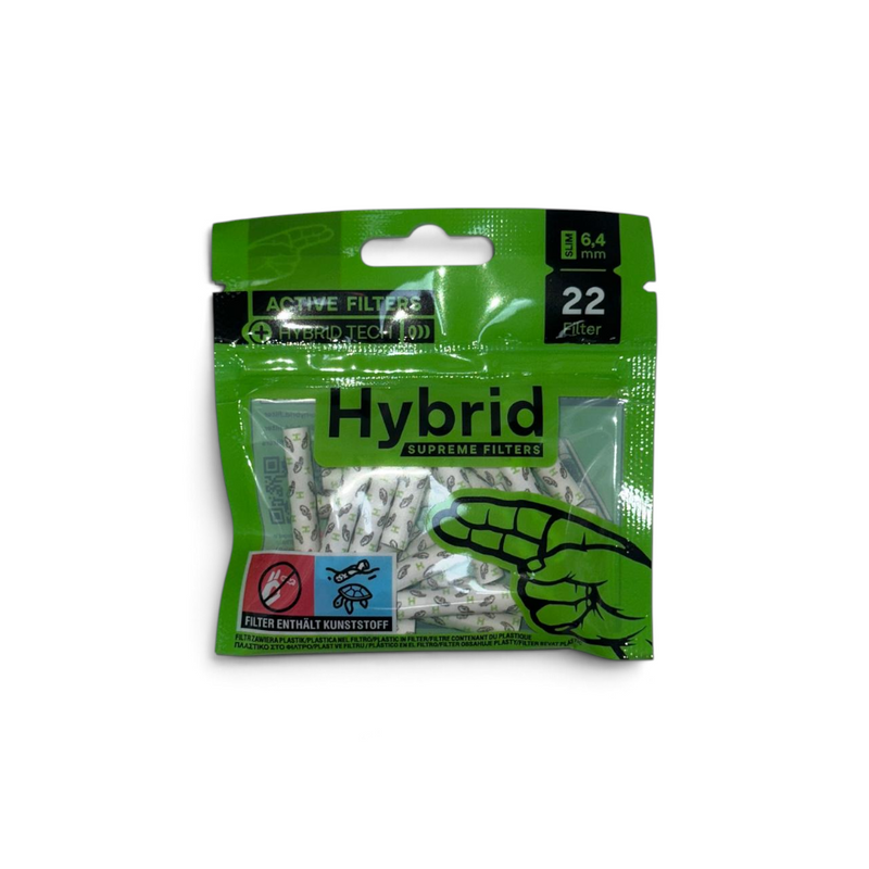Hybrid Supreme Aktivkohlefilter 6,4 mm im 22er-Pack