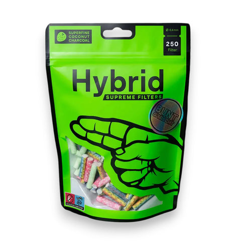 Hybrid Aktivkohlefilter - 6,4 mm - Bunt G´mischt - 250 Stück