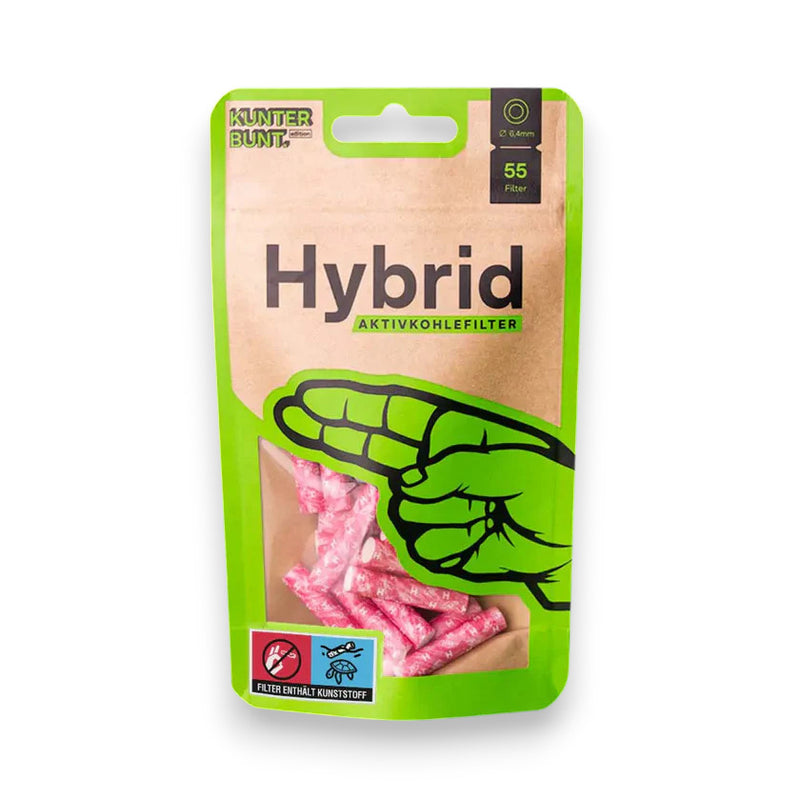 Hybrid Aktivkohlefilter - 6,4mm - Magenta - 55 Stück