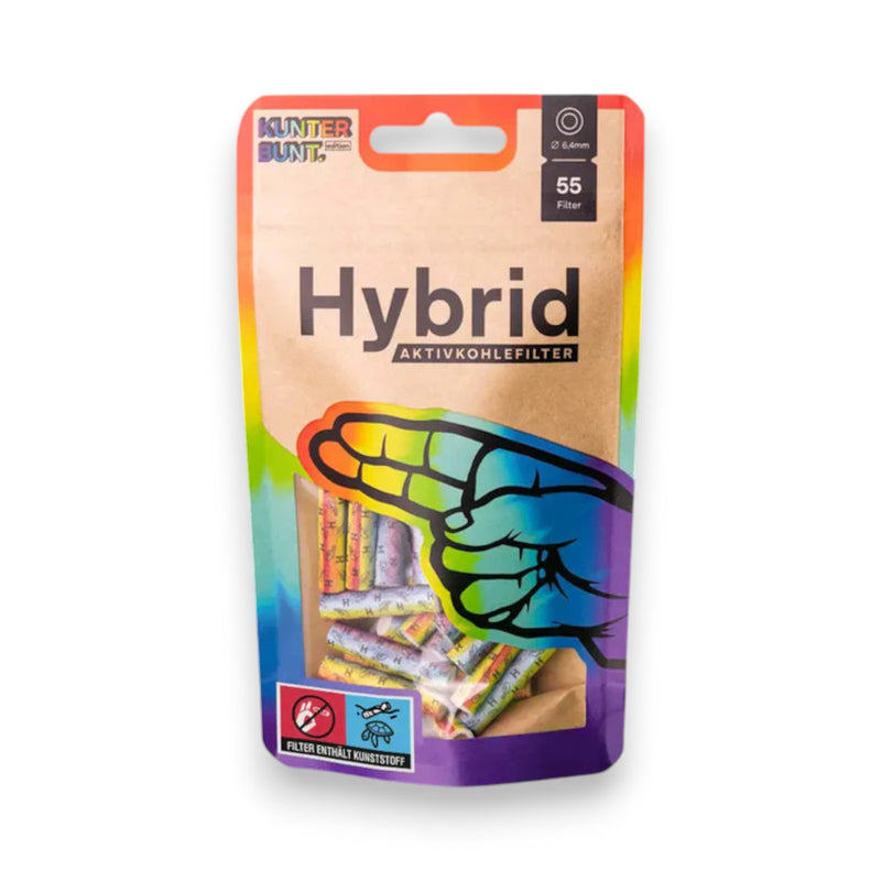 Hybrid Aktivkohlefilter - 6,4mm - Rainbow - 55 Stück
