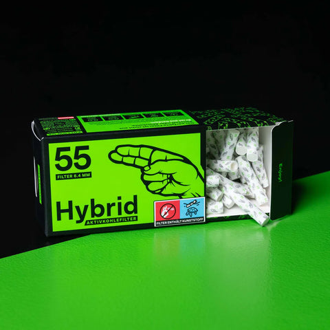 Aktivkohlefilter - 6,4 mm - 55 Stück Box