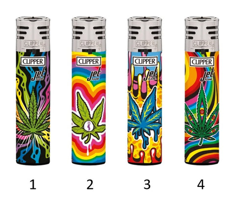 Clipper - Jet Flame Mazed Leaves