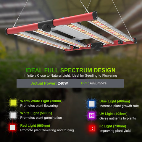 M240 Square - Vollspektrum LED Growlight - The Orange Spot