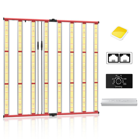M800 Square - Vollspektrum LED-Growleuchte - The Orange Spot