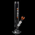 EHLE. x Orange Spot Bong #1 gerade mit orange-weißem Sonderlogo und Sechskantfuß