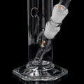 Orange Spot Bong #1 seitliche Ansicht mit NS 18 Schliff und Kickloch