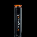 Köpfchen mit orangen Glaspunkten an der EHLE. Orange Spot Bong #2