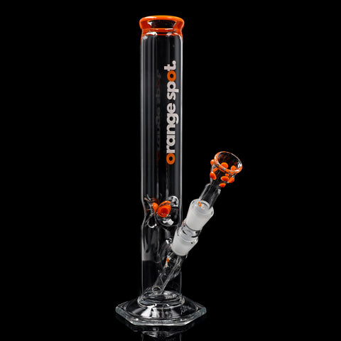 EHLE. x Orange Spot Bong #3 mit orangen Eiskerben und orangem Mundstück