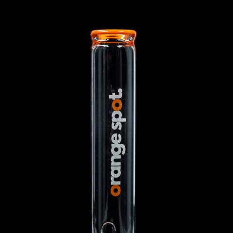 Orange Spot Sonderlogo und gepunktetes Köpfchen an der EHLE. Bong #3