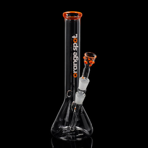 EHLE. x Orange Spot Bong #4 Beaker Little Brother mit orangem Mundstück