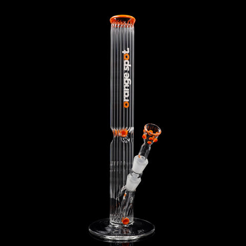 EHLE. x Orange Spot Bong #6 Rippenrohr 450 mm mit orangem Mundstück