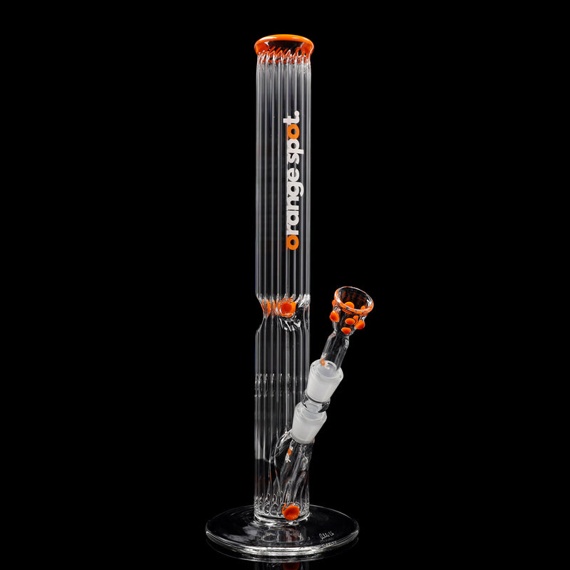 EHLE. x Orange Spot Bong #6 Rippenrohr 450 mm mit orangem Mundstück