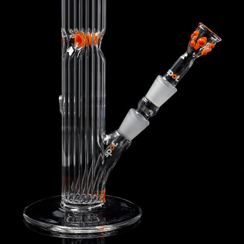 Rippenstruktur im Rohr der Orange Spot Bong #6