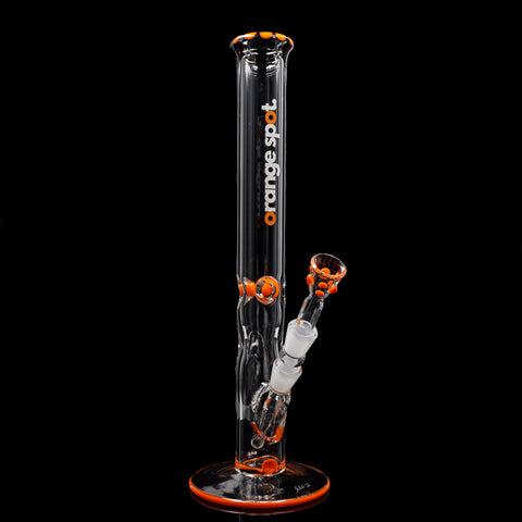 EHLE. x Orange Spot Bong #8 Zylinder 7 mm mit orangem Mundstück