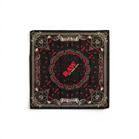 RAW Bandana Schwarz mit Paisley-Muster
