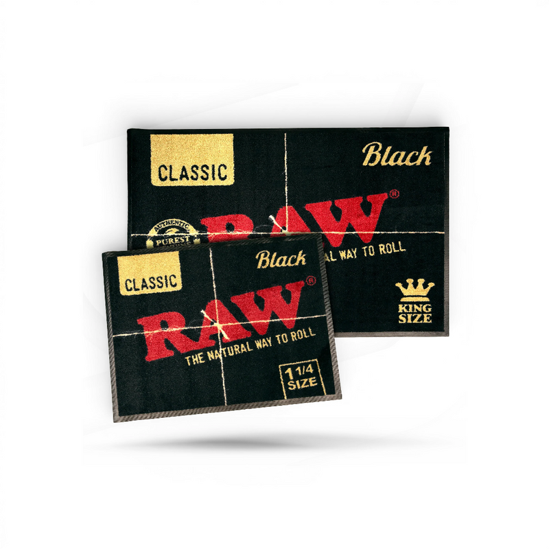 RAW Black Fußmatte mit RAW Design